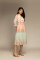 Multicolor Floral Printed Flared Dress