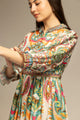 Multicolor printed Flared Dress