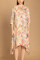 Monet Garden Printed A-Line Dress