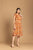 Musturd Color Floral Printed Ruffle Sleeve Dress