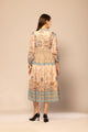 Multicolor Floral Printed Flared Dress