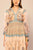 Multicolor Floral Printed Flared Dress