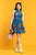 Blue Lotus Printed Flared Dress