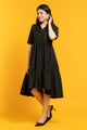 Black Shirt Midi Dress
