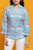 Blue Floral Printed Top