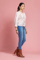 White Floral Printed Shirt