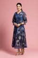 Blue Ocean Printed Flared Dress