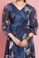 Blue Ocean Printed Flared Dress