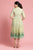 Parrot Green Grass Printed Maxi Dress