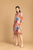 Golden Floral Printed Muslin Dress