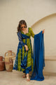 AVEERA BLUE & GREEN LEHERIYA SET