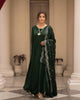 Aveera Dark Green Party Wear Gown For Women Suit Set