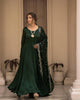 Aveera Dark Green Party Wear Gown For Women Suit Set